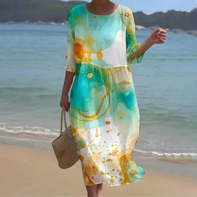 Keely™ | Sunset Flower Dress